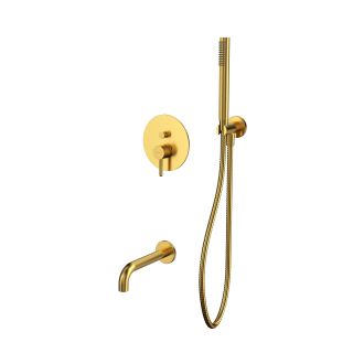 Система для ванны скрытого монтажа WHITECROSS Y YSET06GLB брашированное золото